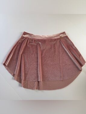 Bodile - Zara Velvet Skirt - Pink Pull On Skirt